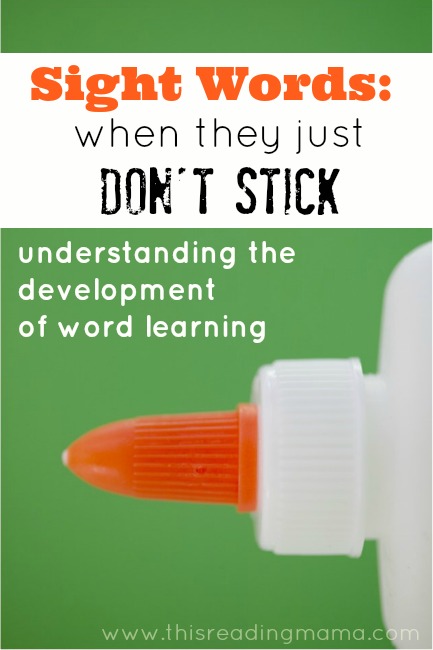 Sight Words: When They Just Don't Stick