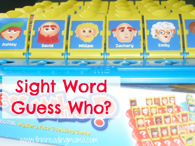 Who? Sight sight Guess  free cards printable words Word
