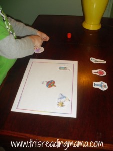 rhyming cut and paste activity