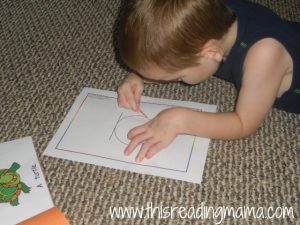 sight word poke page with a