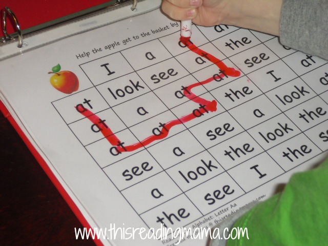 Letter http://thisreadingmama.com/2012/09/28 activities Preschool  Search Word  sheet sight  words