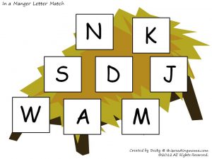 In a Manger Letter Match In a Manger Letter Match