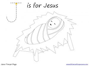 J is for Jesus Tracer Pg J is for Jesus Tracer Pg