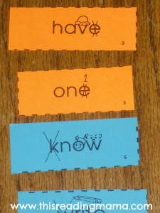 photo of mnemonic cues for silent letters in sight words