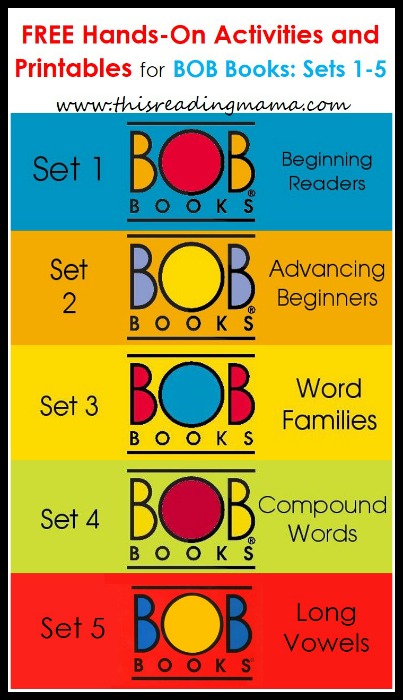 FREE BOB Books Printables for Sets 1-5 | This Reading Mama