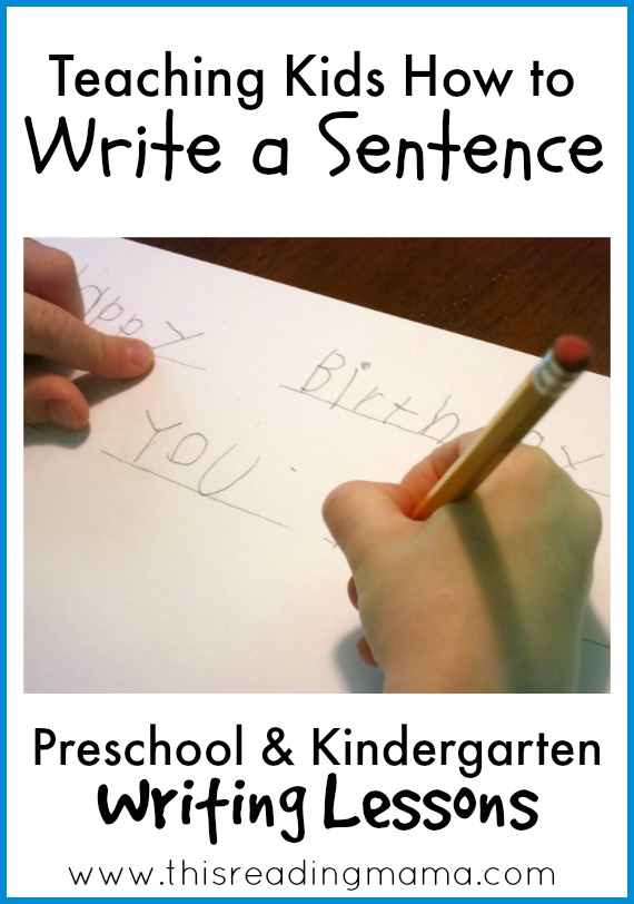 Teaching kids how to write a sentence {Weekend Links from HowToHomeschoolMyChild.com}