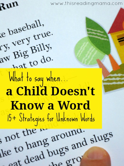 15 Reading Strategies for Unknown Words | This Reading Mama