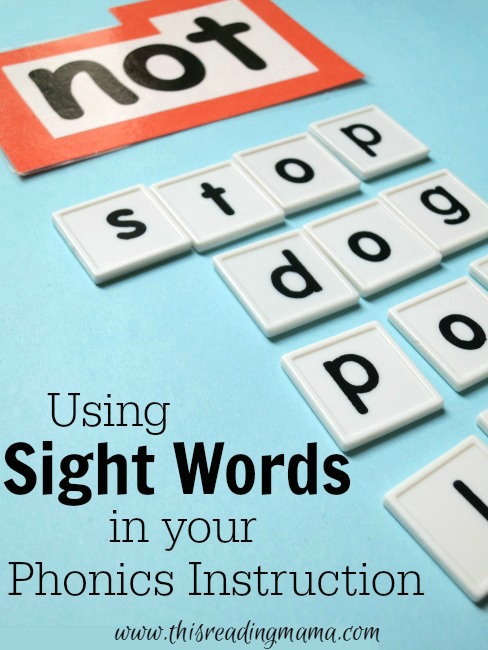 Using Sight Words in Your Phonics Instruction