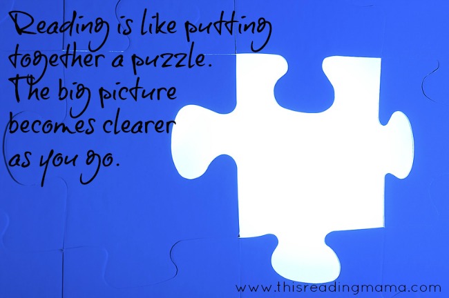 Reading is Like Putting Together a Puzzle | This Reading Mama