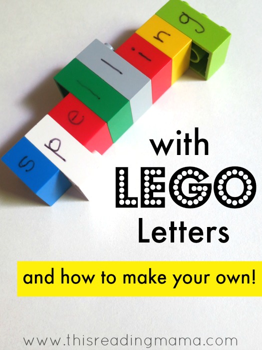 Spelling with LEGO Letters and How to Make Your Own!