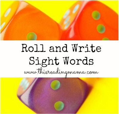 Roll and Write Sight Words ~ a Low Prep Sight Word Game | This Reading Mama