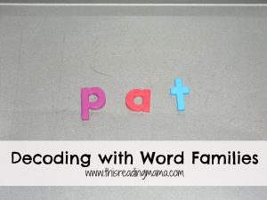 photo of Decoding with Word Families