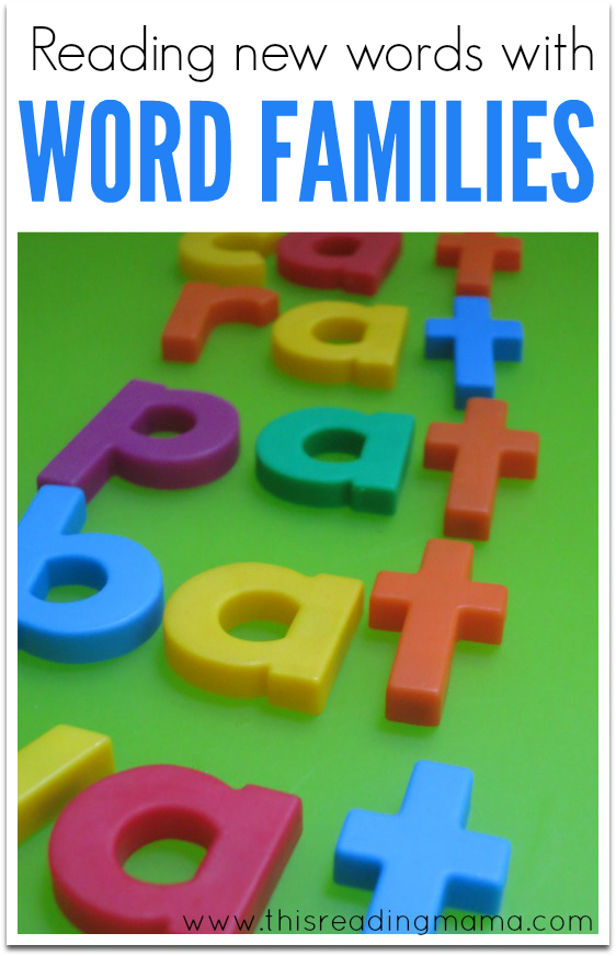Reading Words with Word Family Chunks - This Reading Mama