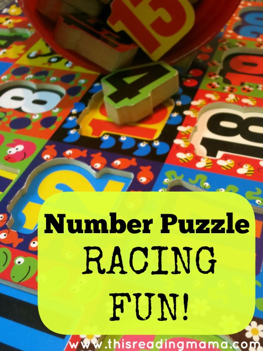 number puzzle racing fun - This Reading Mama