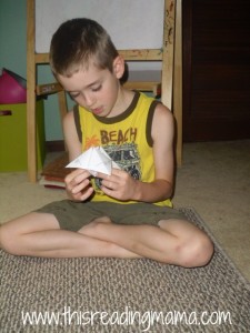 Spelling sight words with cootie catcher