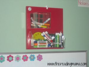 container for dry erase markers