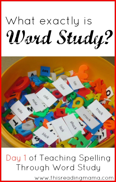 What Exactly is Word Study? | This Reading Mama