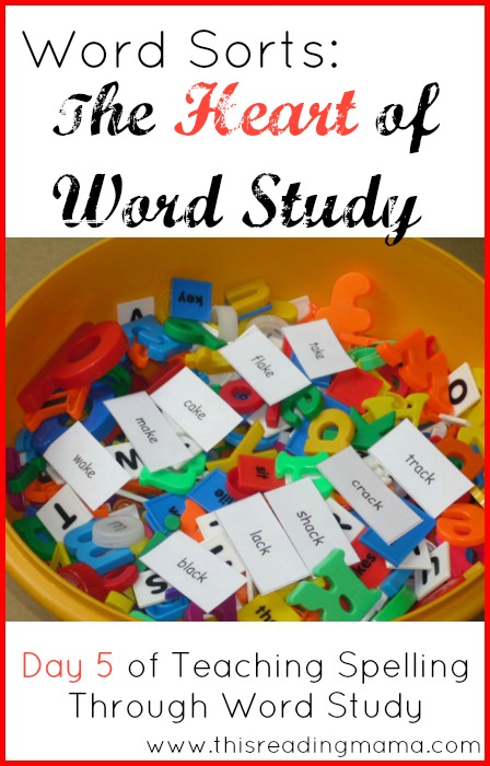 Word Sorts: The Heart of Word Study | This Reading Mama
