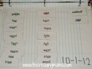 Word Study Notebook example