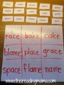 Word Wac Woe Game with word sort
