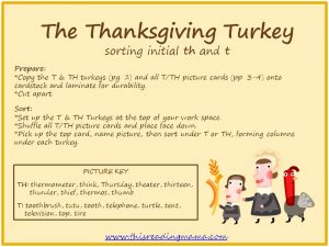 Thanksgiving Turkey-T and TH Sort