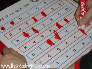 photo of beginner sight word search