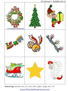1 Syllable Christmas Pictures