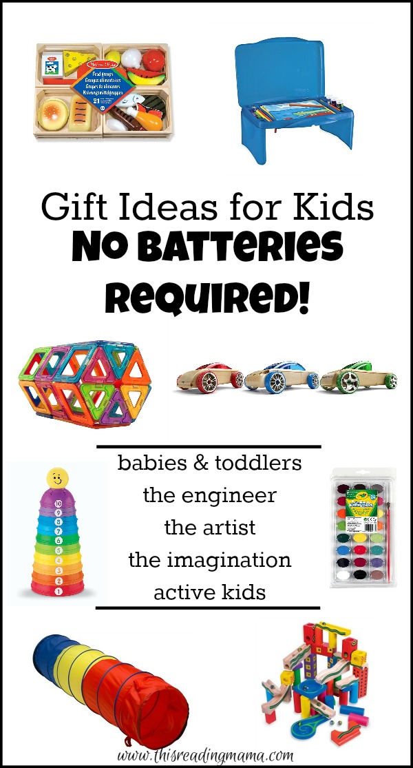 Gift Ideas for Kids - NO Batteries Required - This Reading Mama