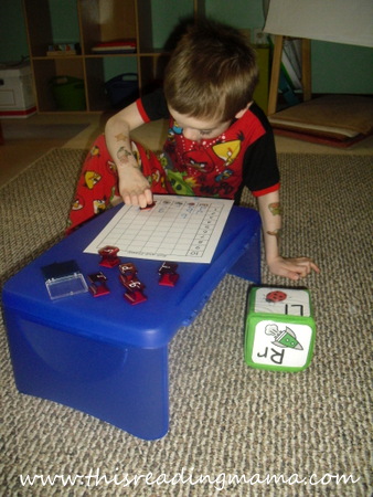 FREE Roll and Stamp a Letter Activity with Education Cube