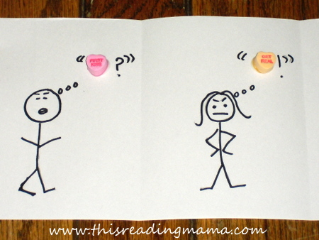 dialogue with conversation hearts example 1