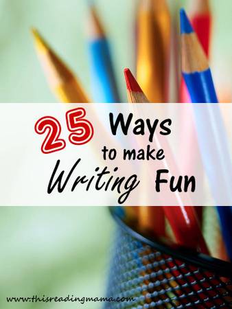 photo of 25 Ways to Make Writing Fun {with giveaway} | This Reading Mama