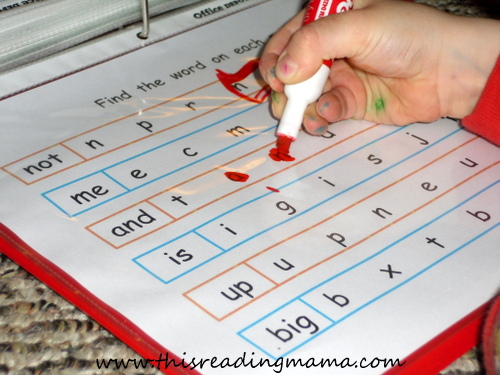 photo of sight word search for preschoolers