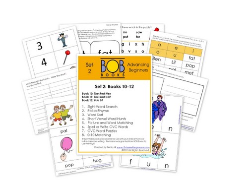 photo of FREE BOB Book Printables for Set 2, Books 10-12 | This Reading Mama