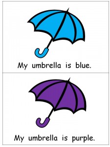 photo of Colorful Umbrellas Emergent Reader | This Reading Mama