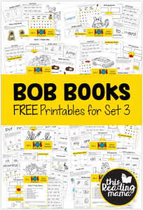 FREE BOB Books Printables