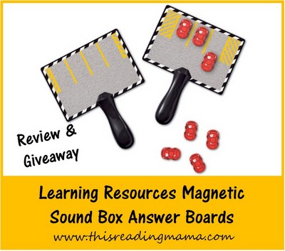 Learning Resources Magnetic Sound Box Answer Boards {Review and Giveaway} | This Reading Mama