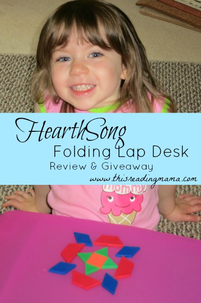 HearthSong Folding Lap Desk {Review and Giveaway} | This Reading Mama