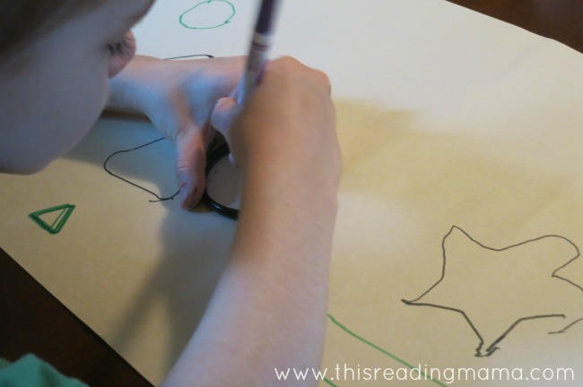 tracing shapes ~ great for fine motor | This Reading Mama