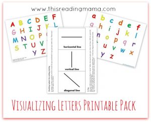 FREE Visualizing Letters Printable Pack | This Reading Mama