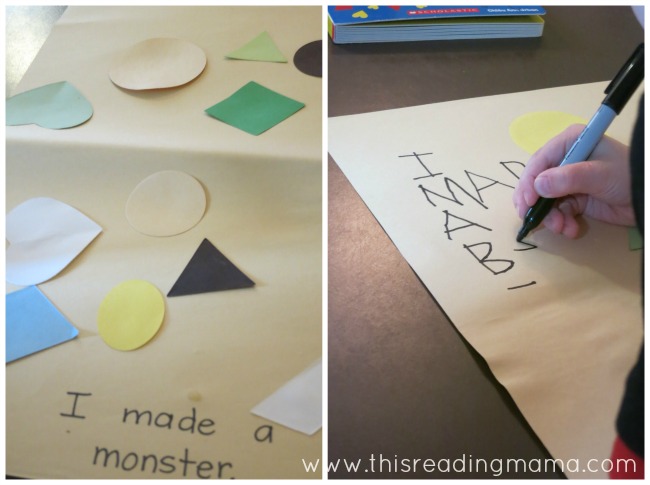 preschool writing based on a picture | This Reading Mama