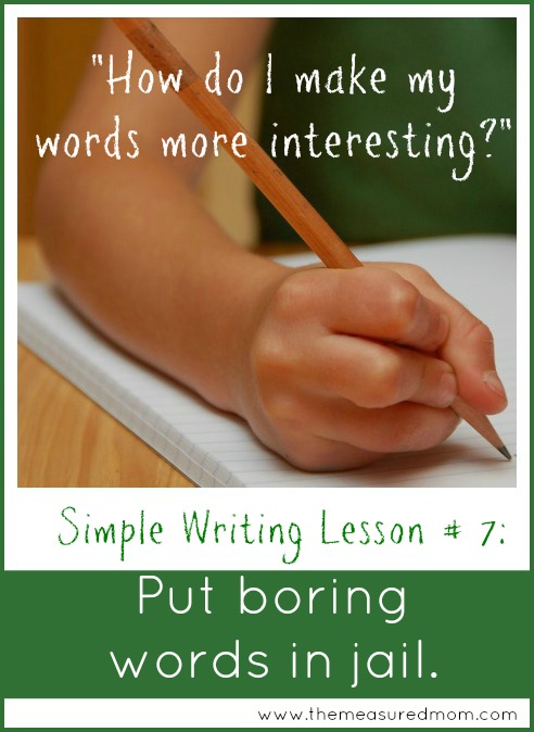 Build Vocabulary: A Simple Writing Strategy {Week 7}