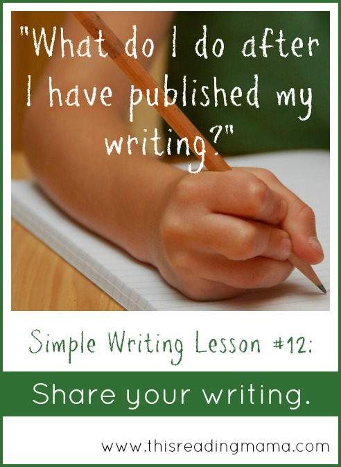 Share Your Writing after Publishing | This Reading Mama