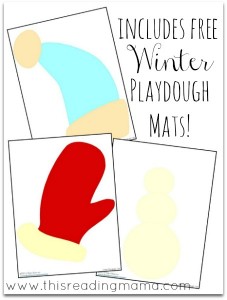 FREE Winter Playdough mats | This Reading Mama