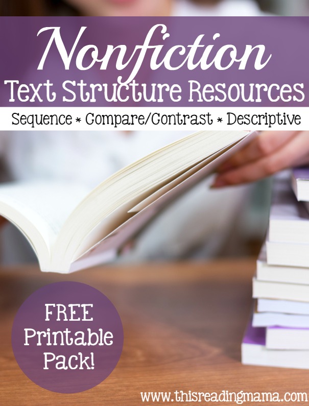 More Nonfiction Text Structure Resources - This Reading Mama