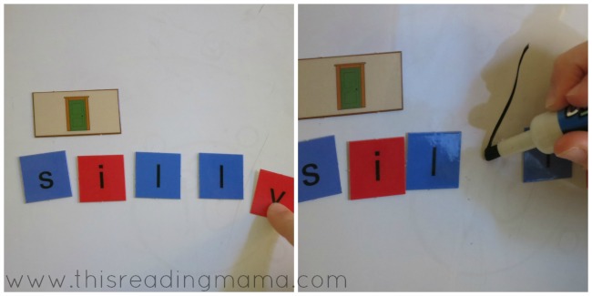 All About Reading letter tiles
