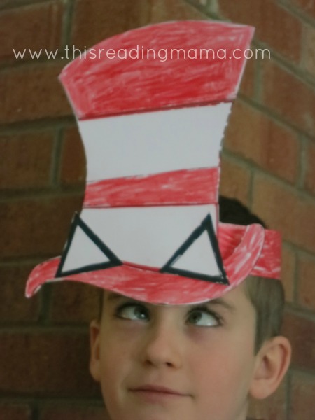 DIY Cat in the Hat hats for Dr. Seuss' birthday | This Reading Mama