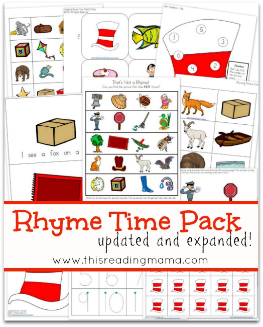 FREE Rhyme Time Pack from This Reading Mama