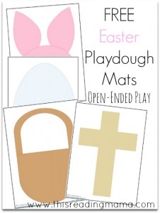 FREE Easter Playdough Mats ~ for open-ended play | This Reading Mama