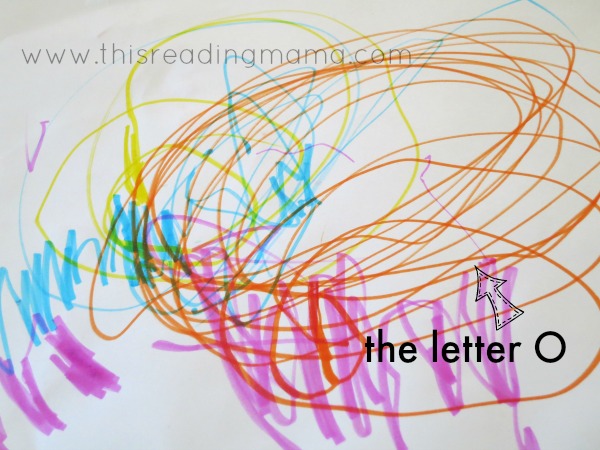 scribbles by a 2 year old