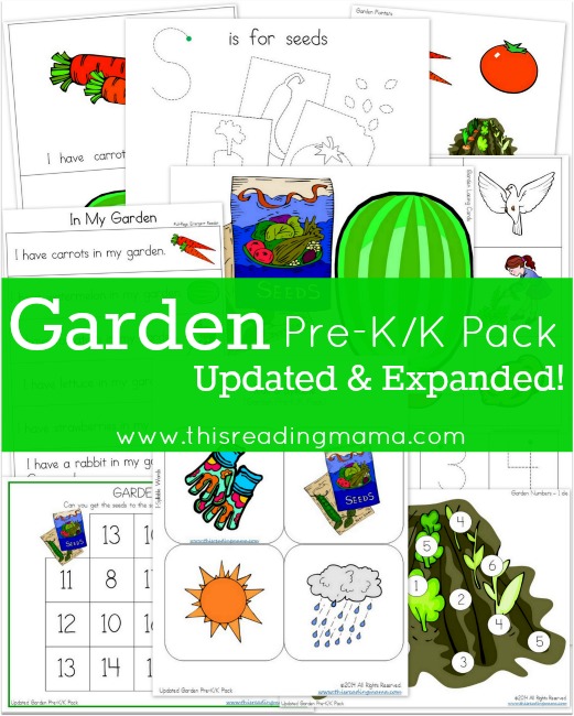 FREE Garden Pre-K/K Pack {Updated and Expanded} | This Reading Mama